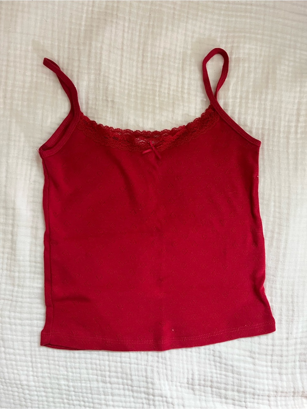HARLOW red Mallory heart tank top